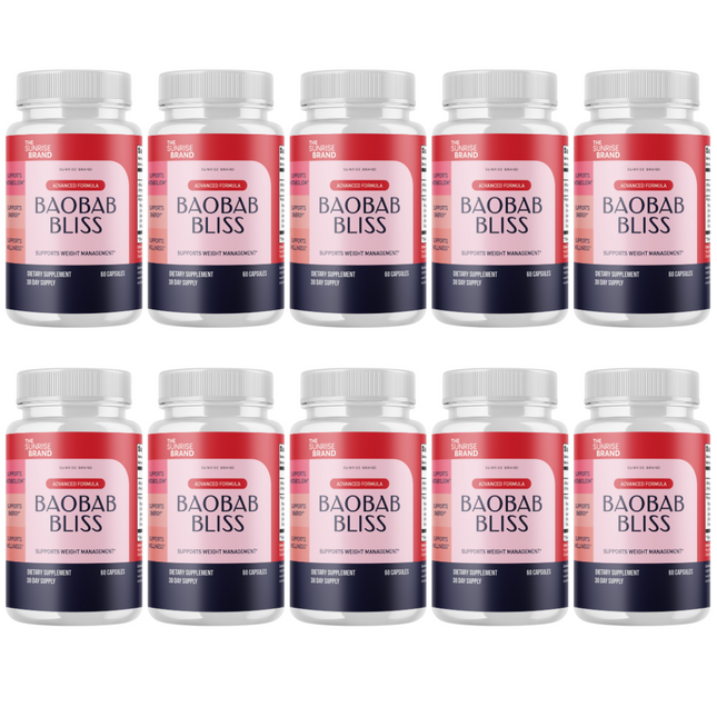 Baobab Bliss - weight loss pills, weight loss supplement, exogenous keto - 10 Bottles