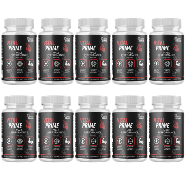 Vital Prime Men Pills, Maximize Energy, Vitality & Stamina - 10 Bottles