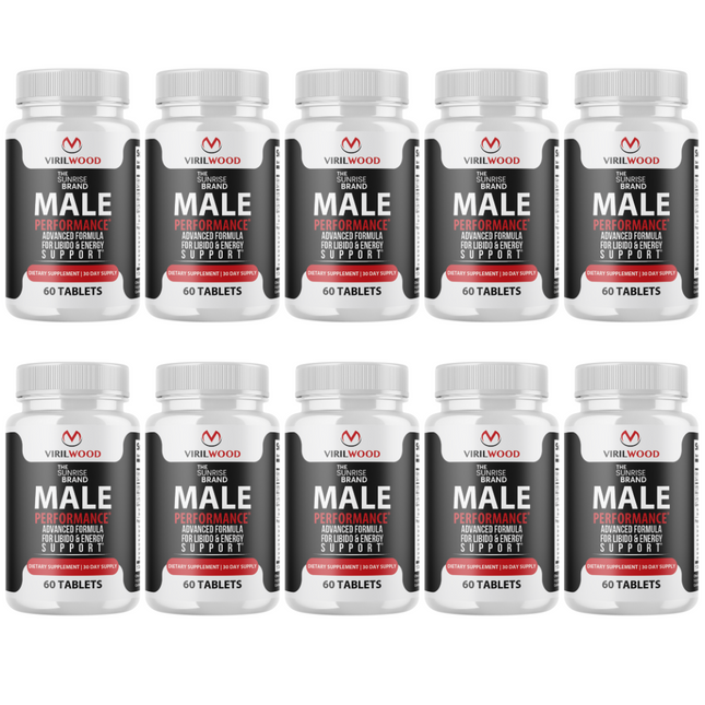VirilWood Performance & Drive Pills for Men, Viril Wood Male Support - 10 Bottles