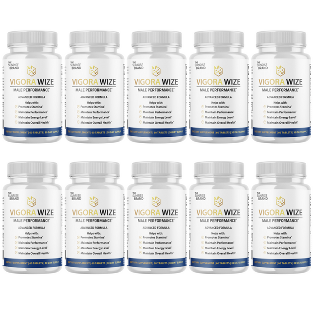 Vigorawize Performance Pills for Men, VigoraWize Advance Testo Boost- 10 Bottles