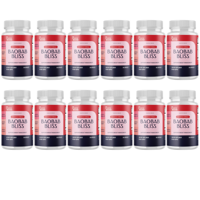 Baobab Bliss - weight loss pills, weight loss supplement, exogenous keto - 12 Bottles