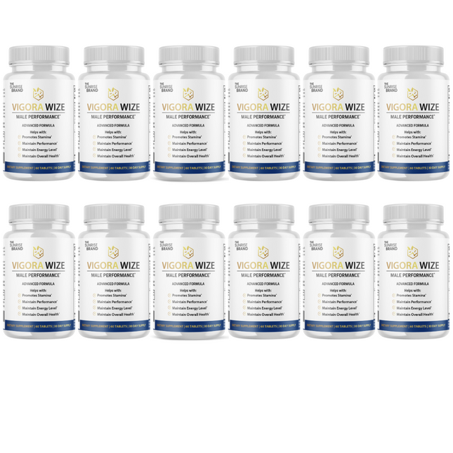 Vigorawize Performance Pills for Men, VigoraWize Advance Testo Boost- 12 Bottles