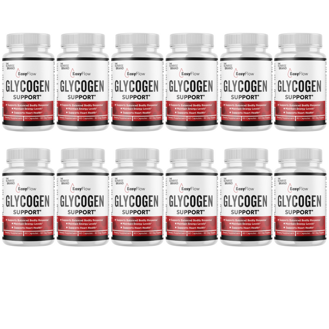 EasyFlow-Glycogen Support Pills, Easy Flow Capsules, Blood Support- 12 Bottles
