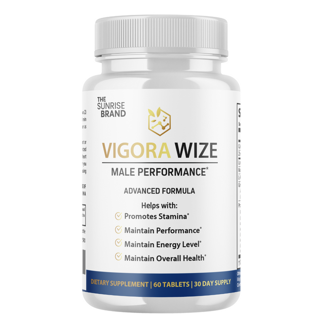 Vigorawize Performance Pills for Men, VigoraWize Advance Testo Boost- 60 Tablets