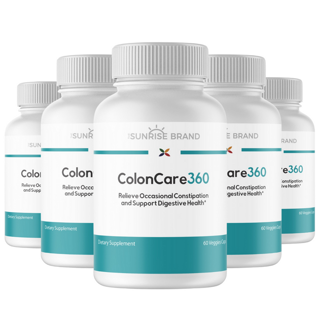 Colon Cleanse 360 Dietary Supplement - 5 Bottles 300 Capsules