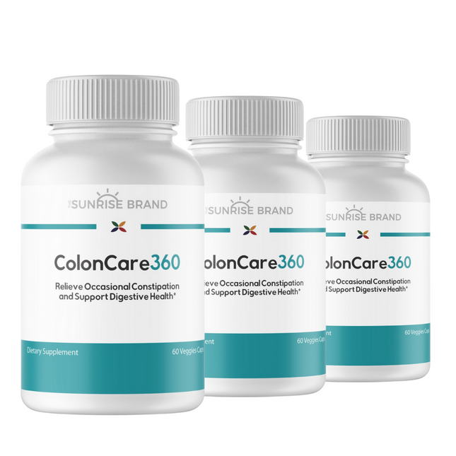 Colon Cleanse 360 Dietary Supplement - 3 Bottles 180 Capsules