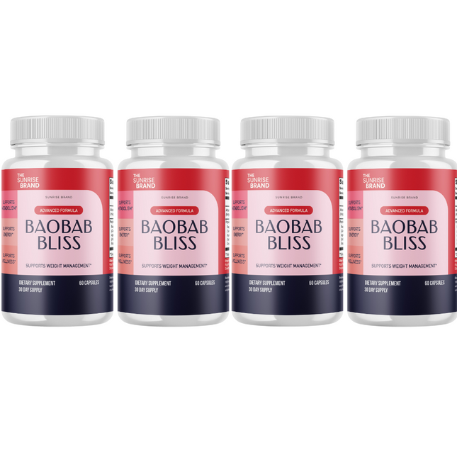 Baobab Bliss - weight loss pills, weight loss supplement, exogenous keto - 4 Bottles