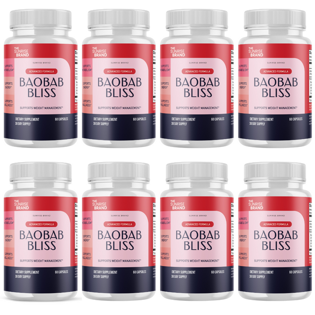 Baobab Bliss - weight loss pills, weight loss supplement, exogenous keto - 8 Bottles