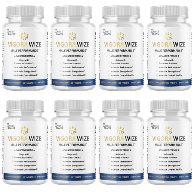 Vigorawize Performance Pills for Men, VigoraWize Advance Testo Boost- 8 Bottles