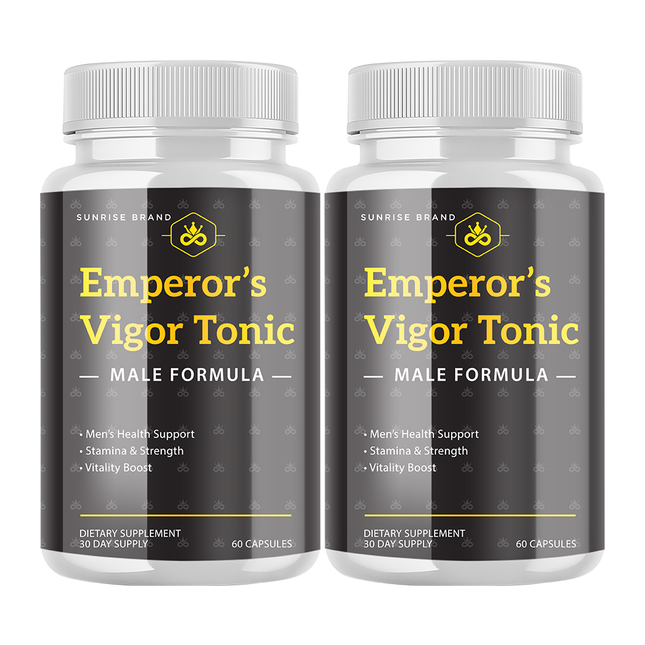 Emperor's Vigor Tonic Supplement for Men, Male Health Pills - 2 Pack