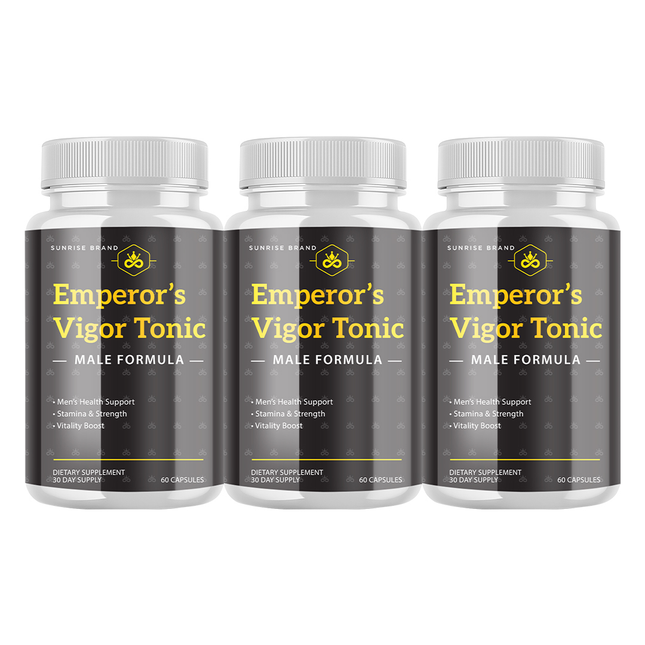 Emperor's Vigor Tonic Supplement for Men, Male Health Pills - 3 Pack