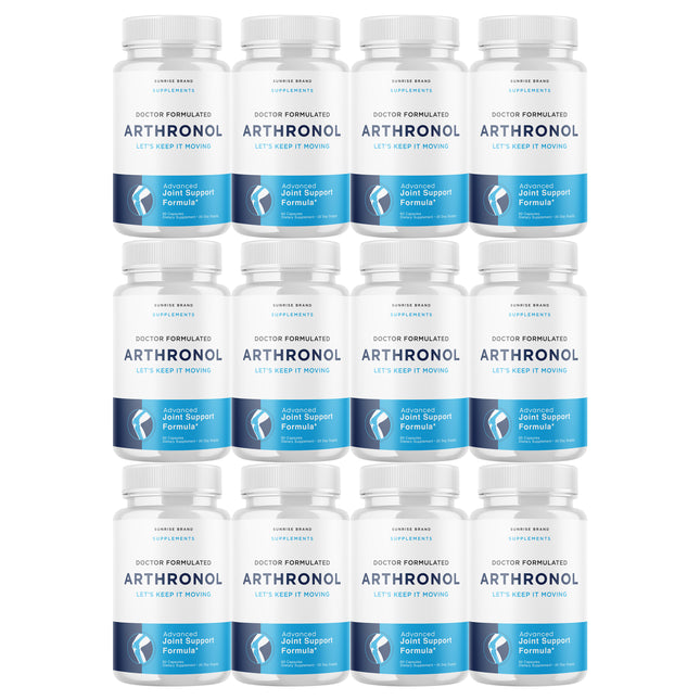Arthronol Joint Support Pills to Reduce Inflammation & Joint Aches - 12 Pack