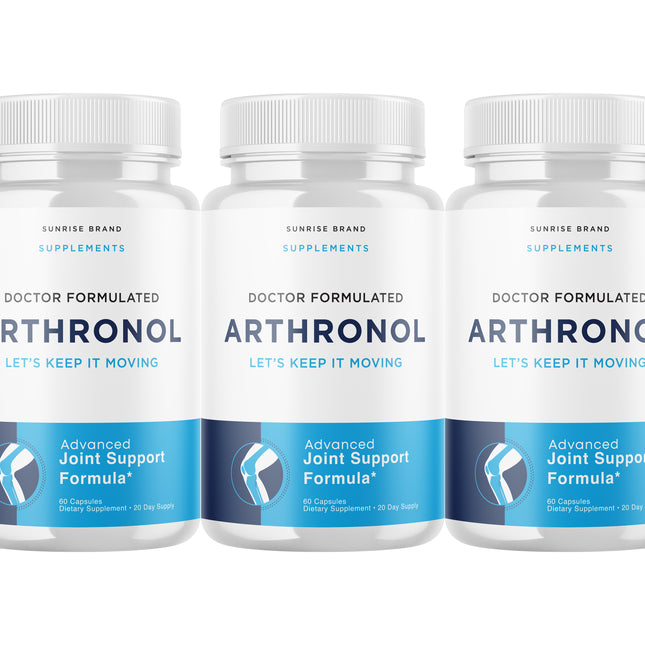 Arthronol Joint Support Pills to Reduce Inflammation & Joint Aches - 3 Pack