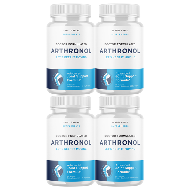 Arthronol Joint Support Pills to Reduce Inflammation & Joint Aches - 4 Pack