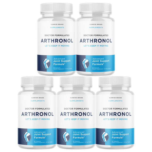 Arthronol Joint Support Pills to Reduce Inflammation & Joint Aches - 5 Pack