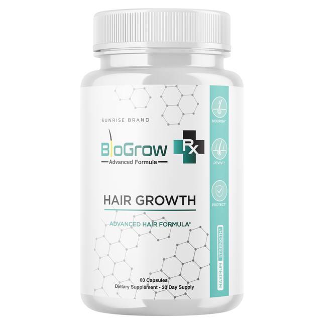 BioGrow Dietary Pills to Boost Hair Growth and Strength Naturally - 60 Capsules