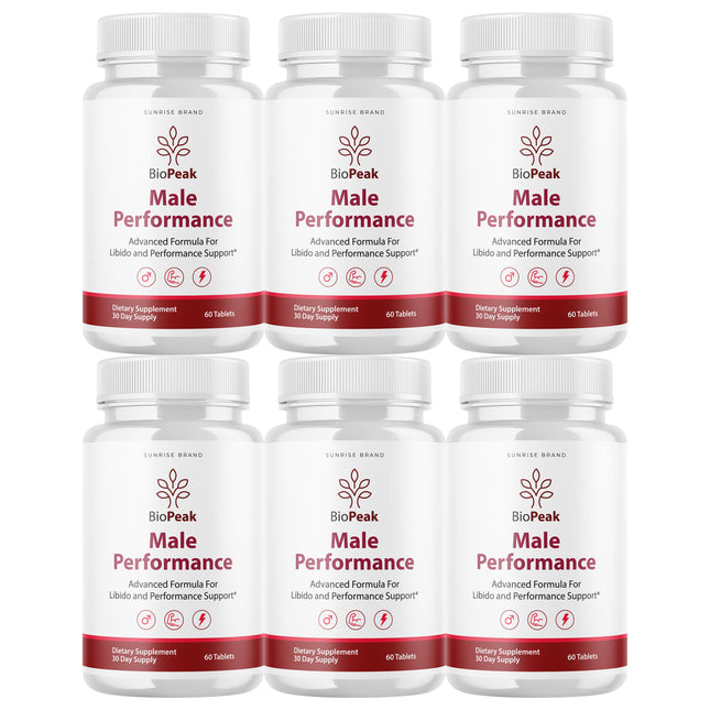 Bio Peak for Male, Bio Peak Advanced Formula Men Support Pills - 6 Pack