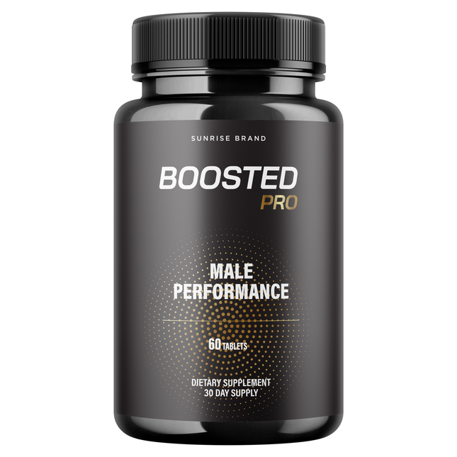 Boosted Pro Pills for Men, Supports T-Levels and Boosts Energy - 60 Tablets