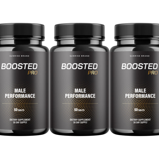 Boosted Pro Pills for Men, Supports T-Levels and Boosts Energy - 3 Pack