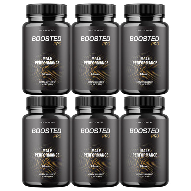 Boosted Pro Pills for Men, Supports T-Levels and Boosts Energy - 6 Pack