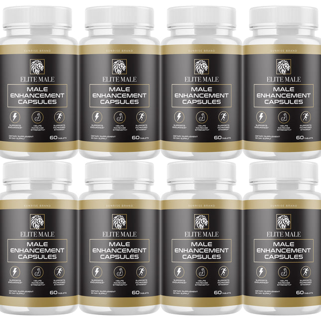 Elite Male, Performance Enhancement Formula, Maximum Energy - 8 Pack