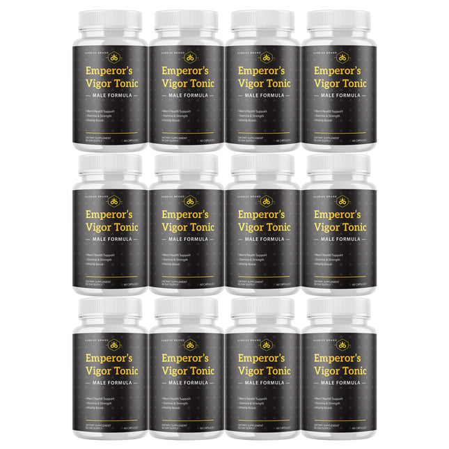 Emperor's Vigor Tonic Supplement for Men, Male Health Pills - 12 Pack
