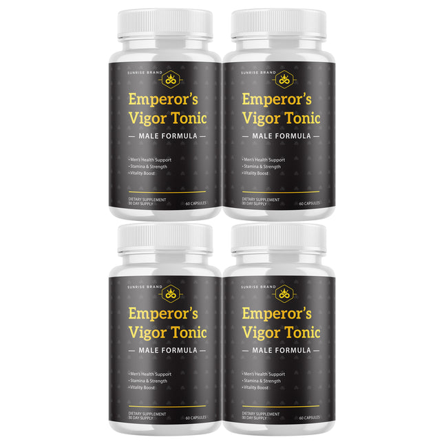 Emperor's Vigor Tonic Supplement for Men, Male Health Pills - 4 Pack