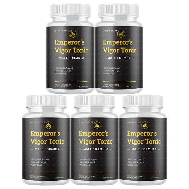 Emperor's Vigor Tonic Supplement for Men, Male Health Pills - 5 Pack