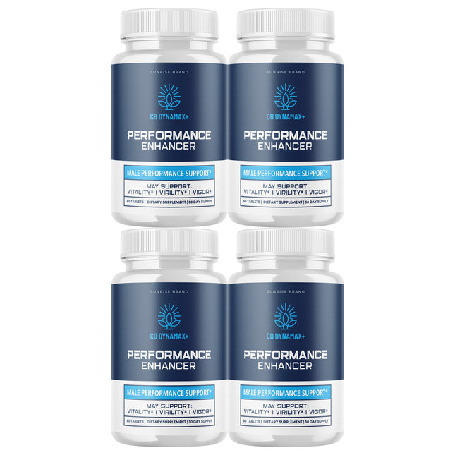 CB Dynamax+ Male Health Pills for Lasting Performance and Endurance - 4 Pack