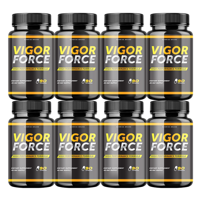 Vigor Force Male Supplement, Vigor Pills to Boost Vitality & Energy - 8 Pack