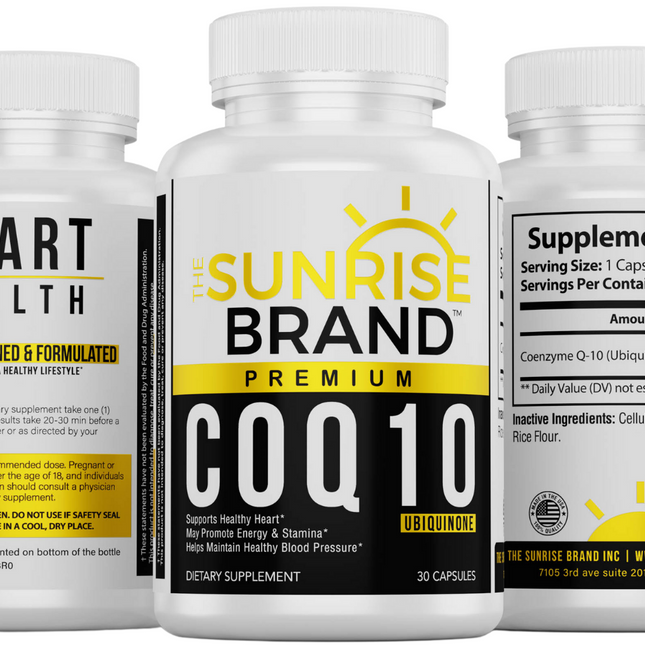 CoQ-10 200mg The Sunrise Brand - 30 servings