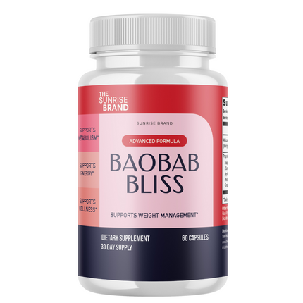 Baobab Bliss - weight loss pills, weight loss supplement, exogenous keto - 60 Capsules
