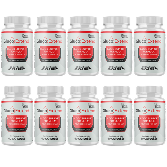 Gluco Extend Capsules Blood Support, GlucoExtend Pills - 10 Bottles
