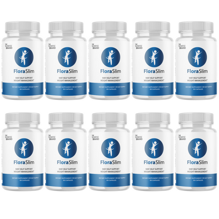 FloraSlim -Supplements to boost metabolism, Weight loss capsules - 10 Bottles