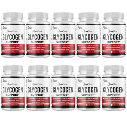 EasyFlow-Glycogen Support Pills, Easy Flow Capsules, Blood Support- 10 Bottles