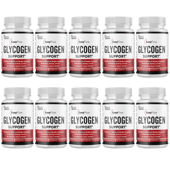 EasyFlow-Glycogen Support Pills, Easy Flow Capsules, Blood Support- 10 Bottles