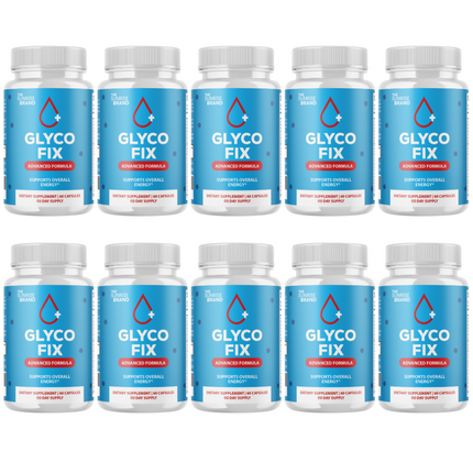Glyco FIx Pills - Glyco Fix Blood Sugar Health Support Formula - 10 Bottles