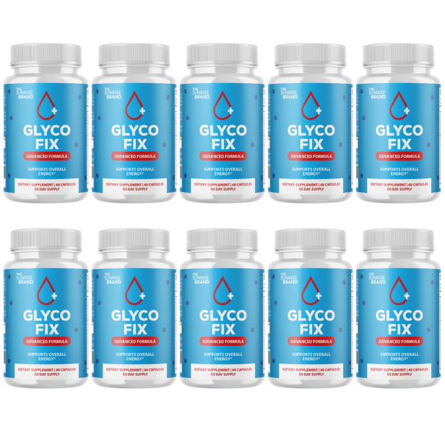 Glyco FIx Pills - Glyco Fix Blood Sugar Health Support Formula - 10 Bottles