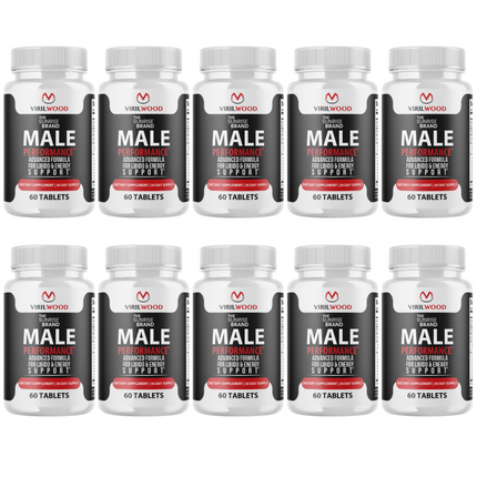 VirilWood Performance & Drive Pills for Men, Viril Wood Male Support - 10 Bottles