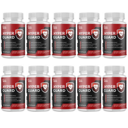 Hyper Guard Blood Support Pills for Healthy Blood Levels & Heart Health - 10 Bottle