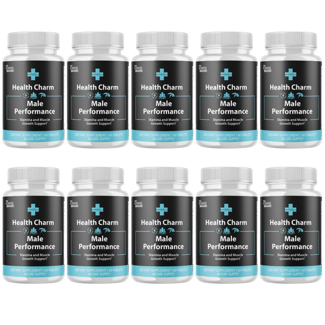 Health Charm Male Pills - Maximize Energy, Vitality & Stamina - 10 Bottles