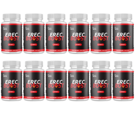 Erecboost Capsules – Erec Boost for Overall Health & Energy - 12 Bottles