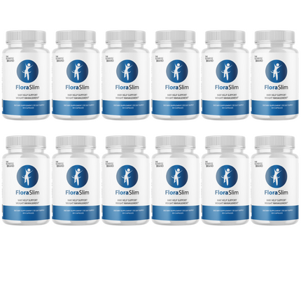 FloraSlim -Supplements to boost metabolism, Weight loss capsules - 12 Bottles
