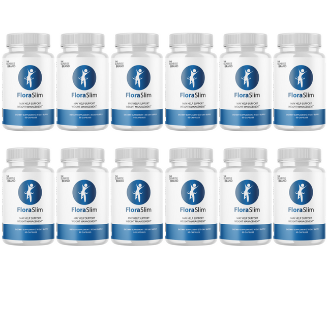 FloraSlim -Supplements to boost metabolism, Weight loss capsules - 12 Bottles