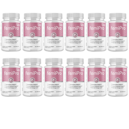 FemiPro Pills- Support a Healthy Urinary Microbiome , Overall Health - 12 Bottles