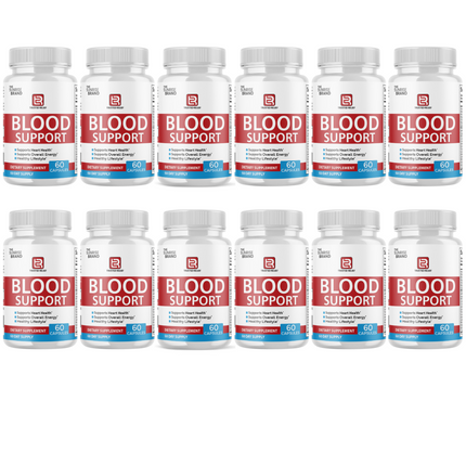 Trusted Relief Blood Support Pills for Managing Sugar & Pressure Levels - 12 Bottles