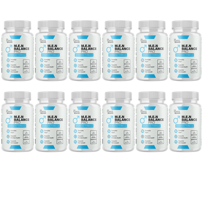 Men Balance Pro Pills, Maximize Energy, Vitality & Stamina - 12 Bottles