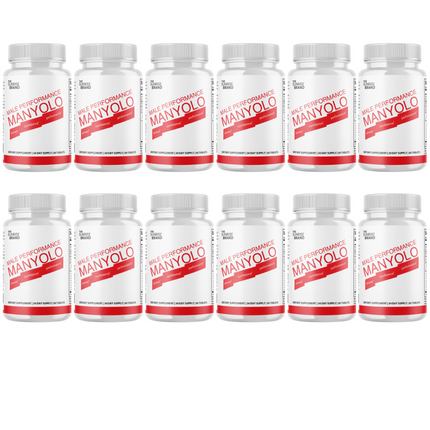 Manyolo Tablets For Men Supplement Prime Male Virility Support - 12 Bottles