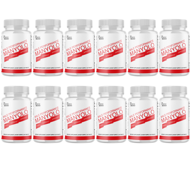 Manyolo Tablets For Men Supplement Prime Male Virility Support - 12 Bottles