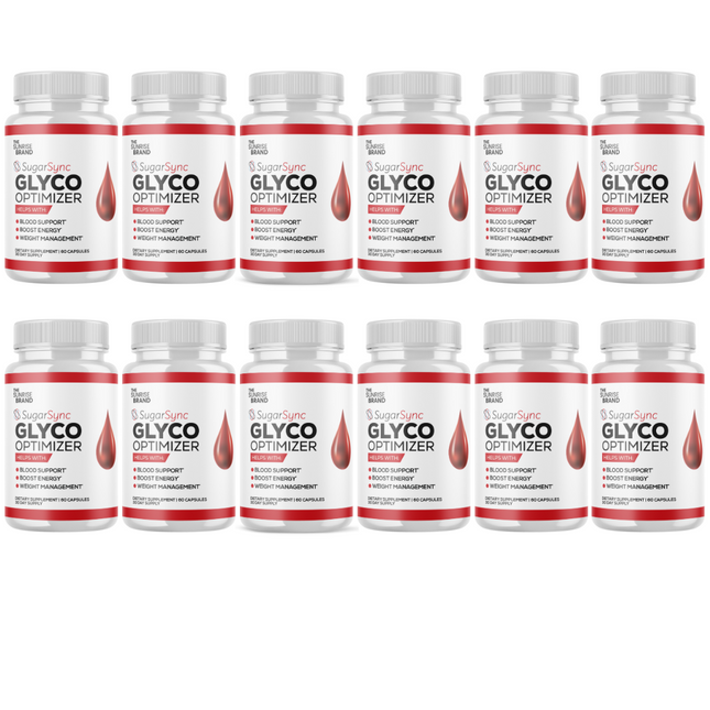 Sugar Sync Glyco Optimizer Maximum Strength Glycogen Supplement - 12 Bottles